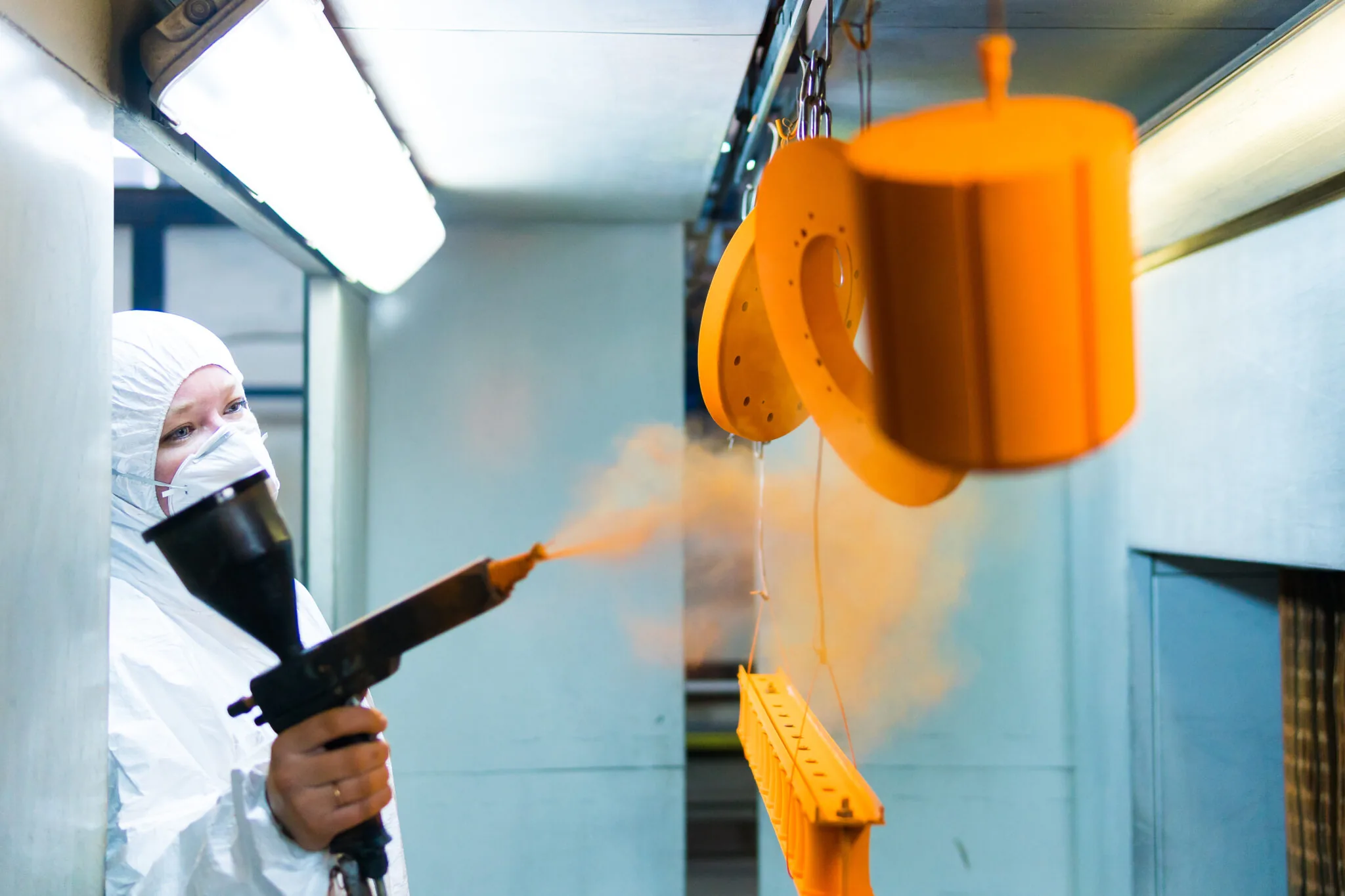powder coating process steps